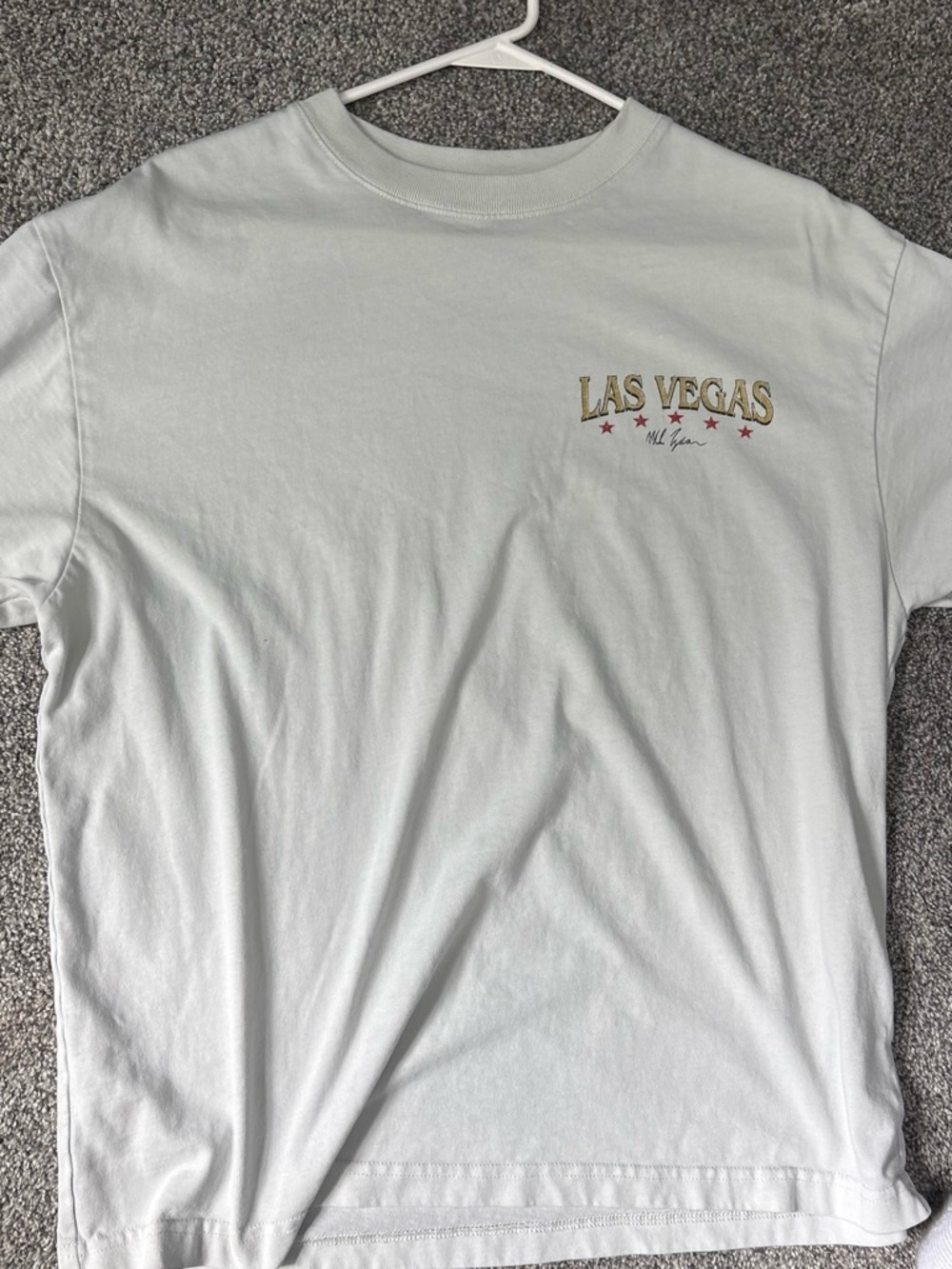 PacSun Las Vegas Graphic Tee - White with Gold & Red Accents